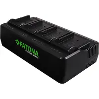 PATONA Premium 4-fach Ladegerät für NP-F 550/F750/F960/F970