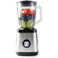 Domo DO1133BL, Kochmixer, Pulsfunktion, Eis-Crusher, 0,95 m, 1000 W, Edelstahl