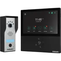Evolveo DoorPhone AHD7, Sada domácího WiFi videotelefonu s ovládáním brány nebo dveří černý monitor