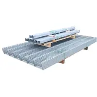 Wellker Doppelstabmattenzaun Rundum-sorglos-Paket Zink, Abdeckleiste, 1230 mm,30 m,6/5/6 mm,gerade