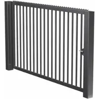 MR-Zaun Industrietor einflügelig mit Stabfüllung, anthrazit, 5.000 mm x 1.250 mm