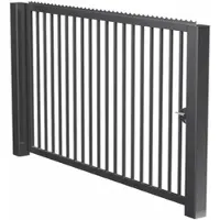 MR-Zaun Industrietor einflügelig mit Stabfüllung, anthrazit, 4.000 mm x 2.200 mm
