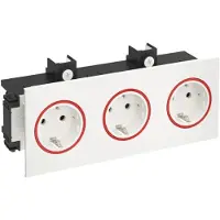 OBO Steckdose 3-fach SIGNA IN rws BRK 3STD rws/rt