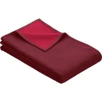 Ibena Baumwolldecke Solare Cotton Pur Rot