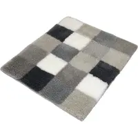 Kleine wolke Badematte "Caro", rutschhemmend beschichtet, fußbodenheizungsgeeignet, Badteppich, modernes Karo-Muster, Pastell-Farben, waschbar