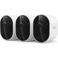 Arlo Pro 6 2K+ Überwachungskamera, 3er Set, IP-Sicherheitskamera, Draußen, Verkabelt & Kabellos, 7,5 m, Amazon Alexa & Google Assistant, Auto
