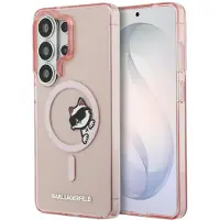 Karl Lagerfeld Case IML Peekaboo Choupette MagSafe for Samsung Galaxy S26 Ultra pink