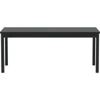 Ebuy24 Kenya Gartentisch 90x180cm schwarz.
