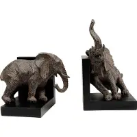 Kare design Buchstütze Elephants 42cm (2/Set)