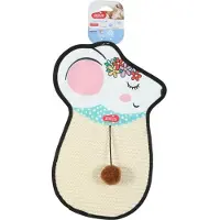 Zolux Hängender Katzenkratzbaum, Sisalmaus mit Spielzeug, CHATOUILLE, 51 cm