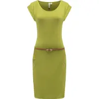 Ragwear Sommerkleid "Tagg" Eingrifftaschen Damen Kurzarm-Kleid mit Taillengürtel und Taschen