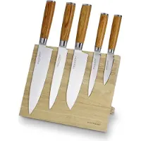 Echtwerk Damastmesser, Griff hell, single