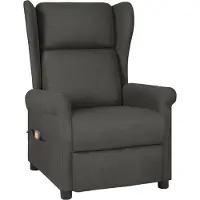Syfax Massagesessel Dunkelgrau Stoff