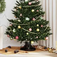 Prolenta Maison Exclusive - Weihnachtsbaumständer Schwarz 40 x 40 x 21 cm Stahl