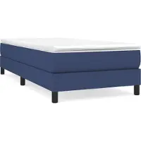 Syfax Boxspringbett mit Matratze Blau 100x200 cm Stoff