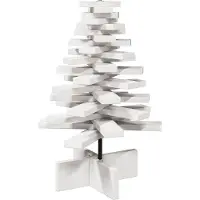 Syfax Weihnachtsbaum zum Schmücken Weiß 60 cm Massivholz Kiefer