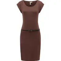 Ragwear Sommerkleid "Tagg" Eingrifftaschen Damen Kurzarm-Kleid mit Taillengürtel und Taschen