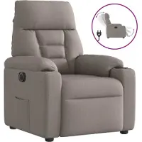 Prolenta Maison Exclusive - Relaxsessel Elektrisch Taupe Stoff
