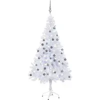 Syfax Künstlicher Weihnachtsbaum Beleuchtung Kugeln 180cm 620 Zweige