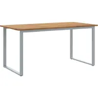 Syfax Gartentisch Grau 160 x 80 x 75 cm Massivholz Akazie