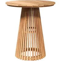 Syfax Beistelltisch Braun 70 x 70 x 75 cm Massivholz Teak