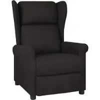 Syfax Relaxsessel Schwarz Stoff