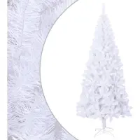vidaXL Künstlicher Weihnachtsbaum L 240 cm Weiß, Künstliche Weihnachtsbäume 2024 Neu Design Möbel