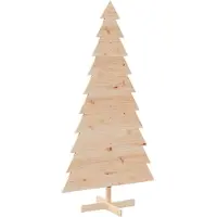 Syfax Weihnachtsbaum Holz zum Schmücken 180 cm Massivholz Kiefer