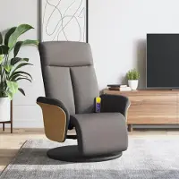 Prolenta Maison Exclusive - Massagesessel mit Fußteil Taupe Stoff