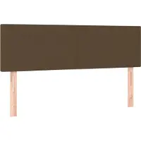 Syfax Kopfteile Dunkelbraun 144x5x78/88 cm Stoff