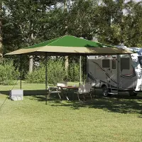 vidaXL Best Möbel Pop-up Pavillon Zelt Grün 400 x 400 cm Stoff - Pavillons & Partyzelte CL3740734 1parcel