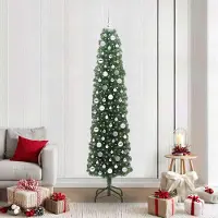 vidaXL Design Künstlicher Weihnachtsbaum mit 300 LEDs mit Ständer Grün 210 cm 2025NEU6890172