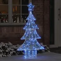 Prolenta Maison Exclusive - Weihnachtsbaum 160 LEDs Blau 150 cm Acryl