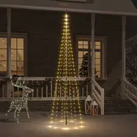 Prolenta Maison Exclusive - LED-Weihnachtsbaum für Fahnenmast Warmweiß 310 LEDs 300 cm