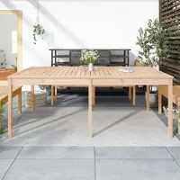 ZMH Gartentisch 203,5x100x76 cm Massivholz Kiefer