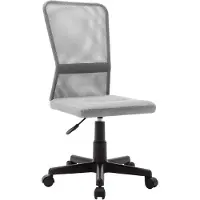 Syfax Bürostuhl Grau 44x52x100 cm Netzgewebe