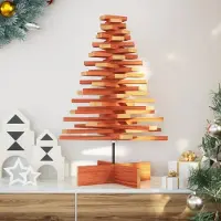 Prolenta Maison Exclusive - Weihnachtsbaum Holz zum Schmücken 80 cm Massivholz Kiefer