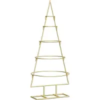 Syfax Metall Weihnachtsbaum Gold 90 cm Pulverbeschichteter Stahl