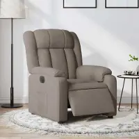 Prolenta Maison Exclusive - Relaxsessel Elektrisch Taupe Stoff
