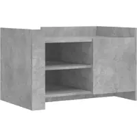 vidaXL Couchtisch Betongrau 80x50x50 cm Holzwerkstoff