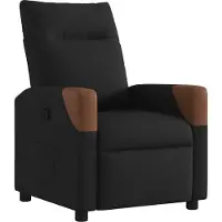Syfax Relaxsessel Schwarz Stoff