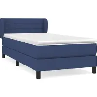 Syfax Boxspringbett mit Matratze Blau 100x200 cm Stoff