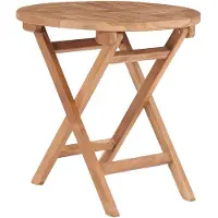Syfax Gartentisch Klappbar 45 cm Massivholz Teak