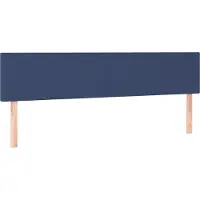 Syfax Kopfteile Blau 160x5x78/88 cm Stoff