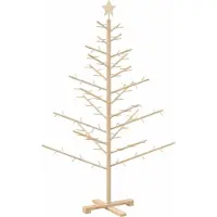 Syfax Holz Weihnachtsbaum Natur 150 cm Massives Kiefernholz
