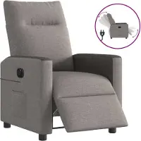 Syfax Relaxsessel Elektrisch Taupe Stoff