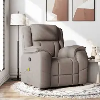 Prolenta Maison Exclusive - Massagesessel Taupe Stoff
