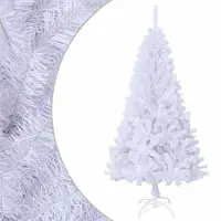 Syfax Künstlicher Weihnachtsbaum mit Dicken Zweigen Weiß 120 cm PVC