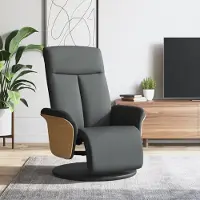 Prolenta Maison Exclusive - Relaxsessel mit Fußteil Dunkelgrau Stoff