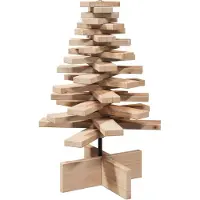 Syfax Weihnachtsbaum Holz zum Schmücken 60 cm Massivholz Kiefer